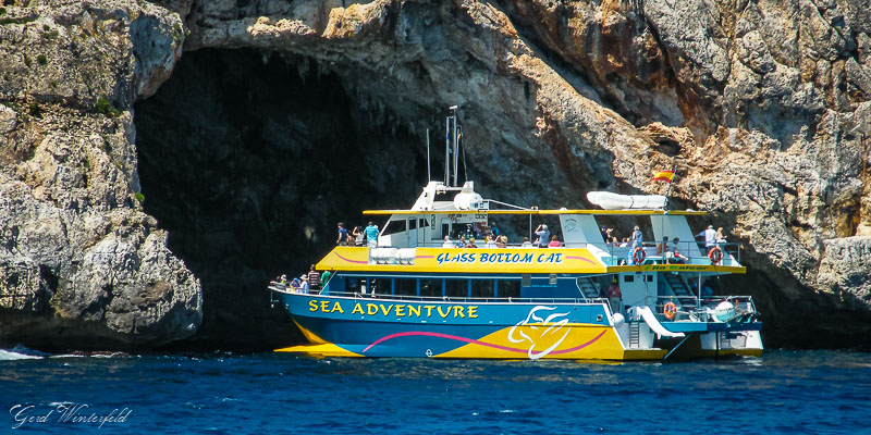 Ausflug mit dem Glasbodenboot auf Mallorca