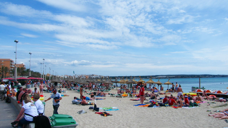 Strandabschnitt, Playa de Palma